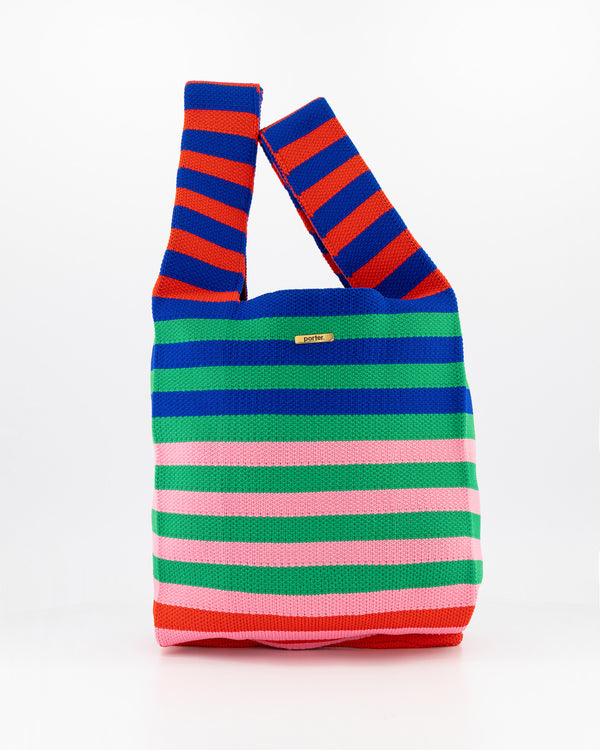 Rainbow Striped Maxi Shopper