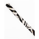 Short Leather Strap in Zebra Print