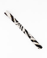 Short Leather Strap in Zebra Print