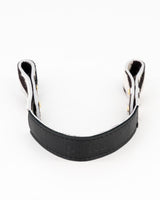 Short Leather Strap in Zebra Print