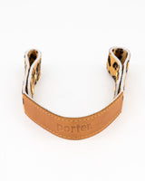 Short Leather Strap in Cheetah Print