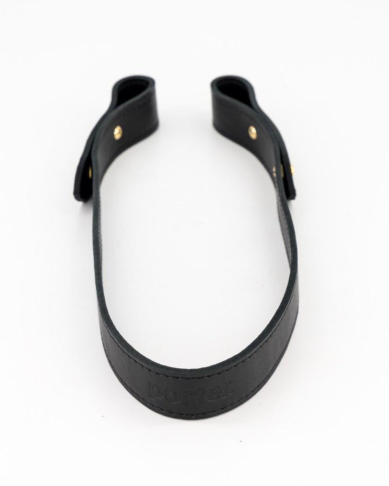 Medium Leather Strap in Black