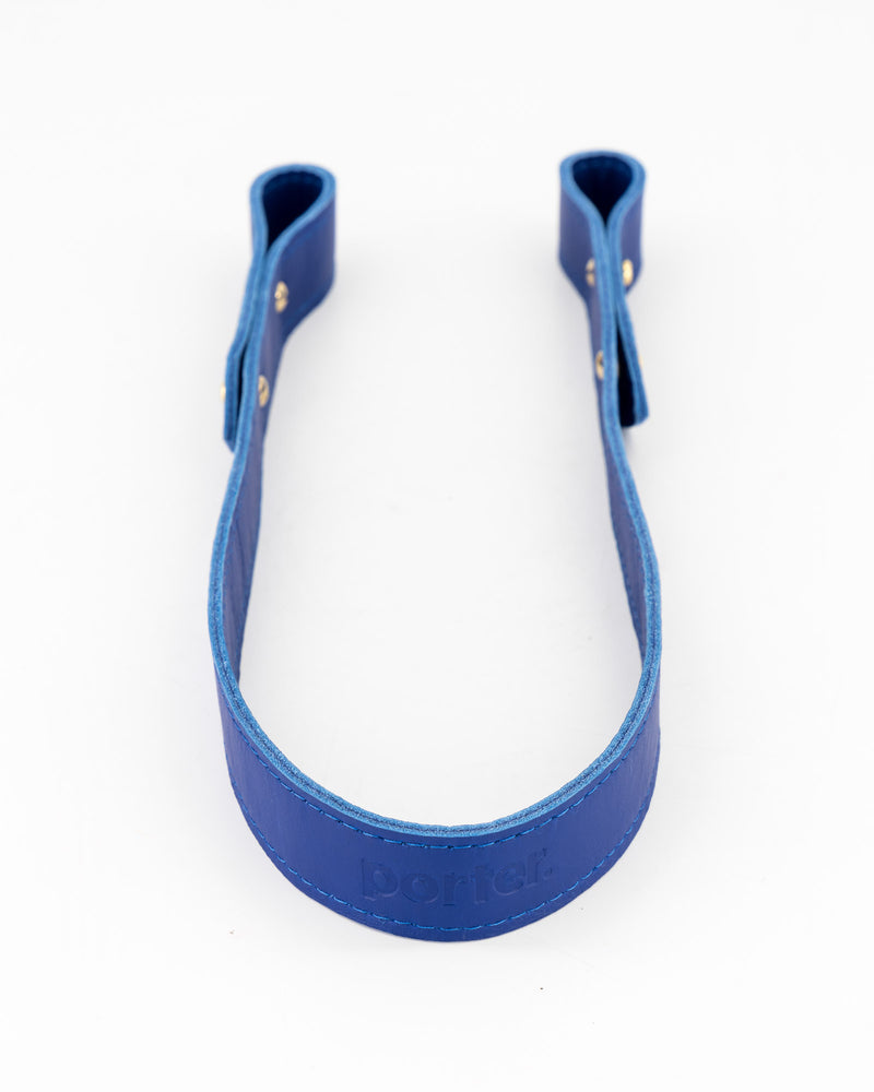 Medium Leather Strap in Texas Blue