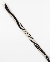 Medium Leather Strap in Zebra Print