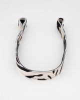 Medium Leather Strap in Zebra Print