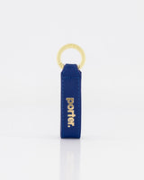 Leather Keyring - Texas Blue