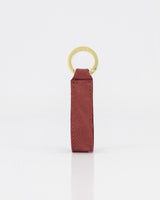 Leather Keyring - Ruby