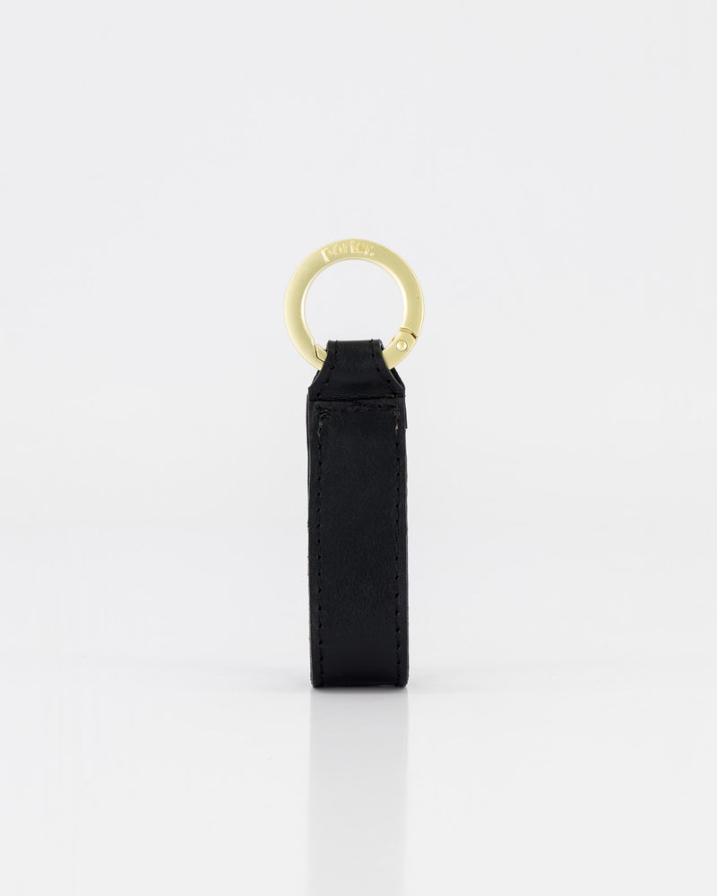 Leather Keyring - Nevada Black