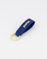 Leather Keyring - Texas Blue