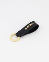 Leather Keyring - Nevada Black