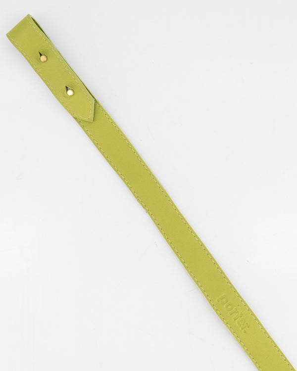 Medium Leather Strap in Lime