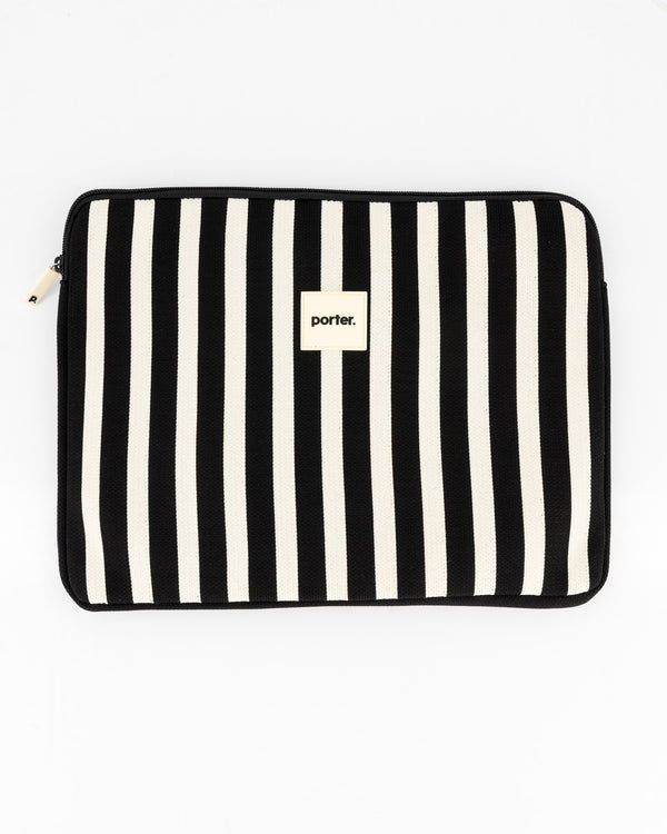 Black & Milk Striped Laptop Bag