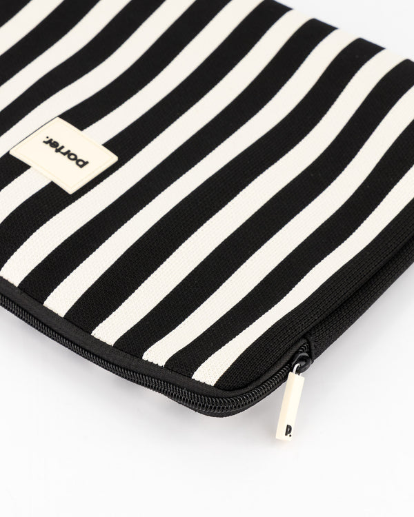 Black & Milk Striped Laptop Bag