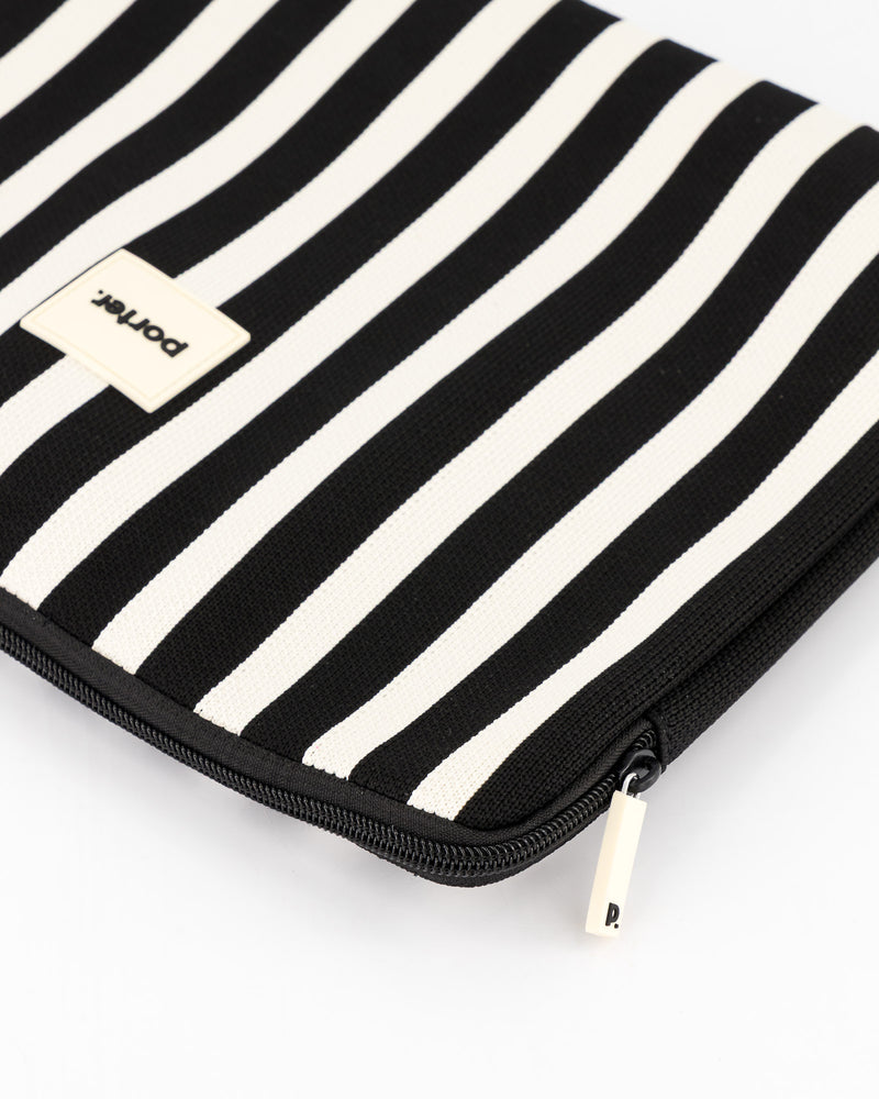 Black & Milk Striped Laptop Bag