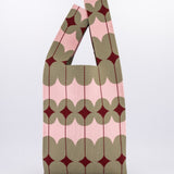 Pistachio & Blush Abstract Print Maxi Shopper