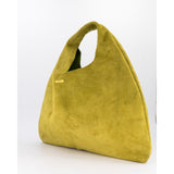 Lime Leather Hobo Shopper