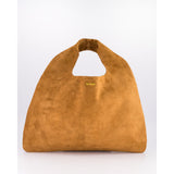 Tan Leather Hobo Shopper