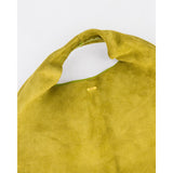 Lime Leather Hobo Shopper