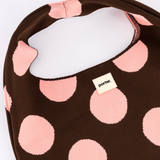 Brown & Pink Polka Dot Hobo Shopper