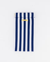 Navy & Milk Striped Sunglass Case