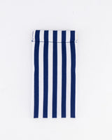 Navy & Milk Striped Sunglass Case