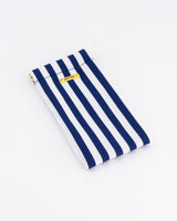 Navy & Milk Striped Sunglass Case