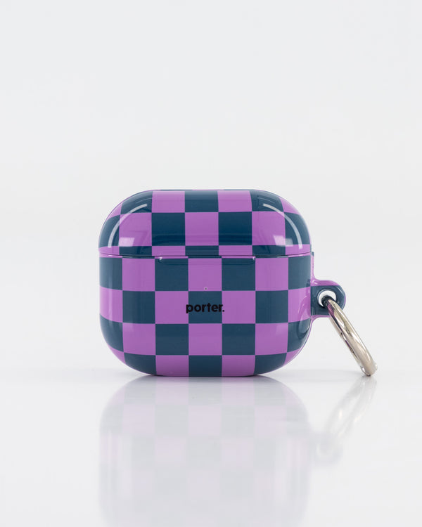 Airpods 3 - Purple & Green Check