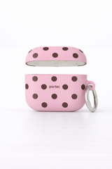 Airpods 3 - Pink & Brown Polka Dot