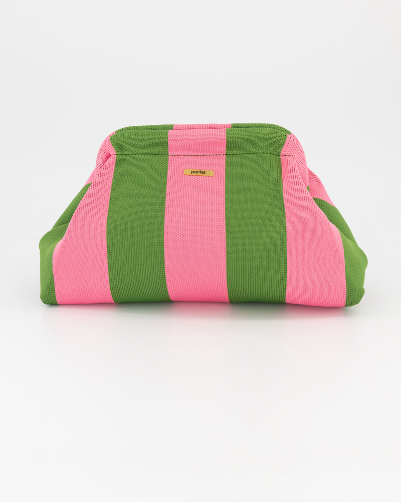 Pink and green clutch discount
