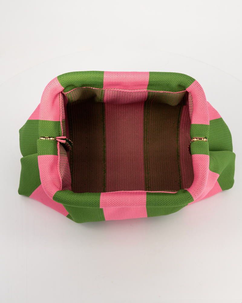 Pink and green clutch sale