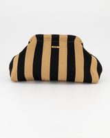 Black & Stone Striped Clutch