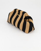 Black & Stone Striped Clutch