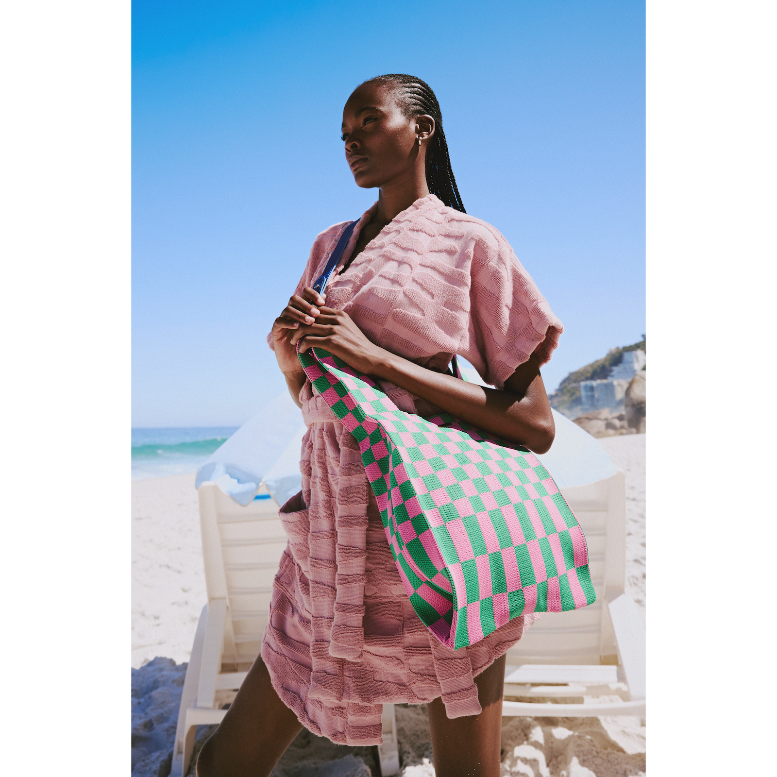 【PORTERNA】Twit check tote bag PORTERNA】Twit check tote bag (PORTERNA/トートバッグ