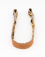 Medium Leather Strap in Cheetah Print