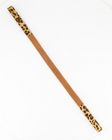 Medium Leather Strap in Cheetah Print